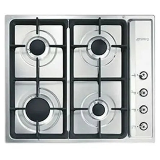 Smeg 60cm Gas Hob - Stainless Steel - PS60GHC