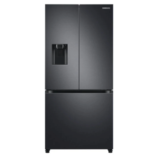 Samsung 470L French Door Side by Side Fridge/Freezer - Gentle Black - RF49A5202B1