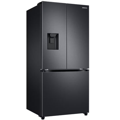 Samsung 470L French Door Side by Side Fridge/Freezer - Gentle Black - RF49A5202B1