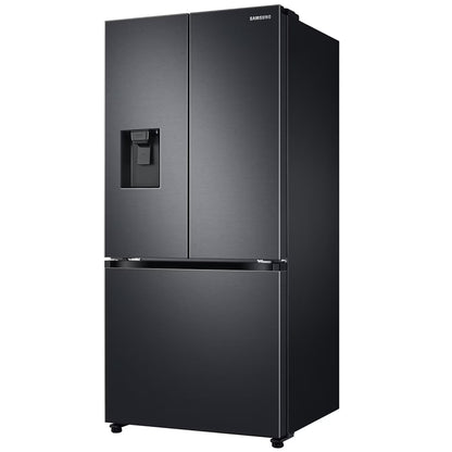 Samsung 470L French Door Side by Side Fridge/Freezer - Gentle Black - RF49A5202B1