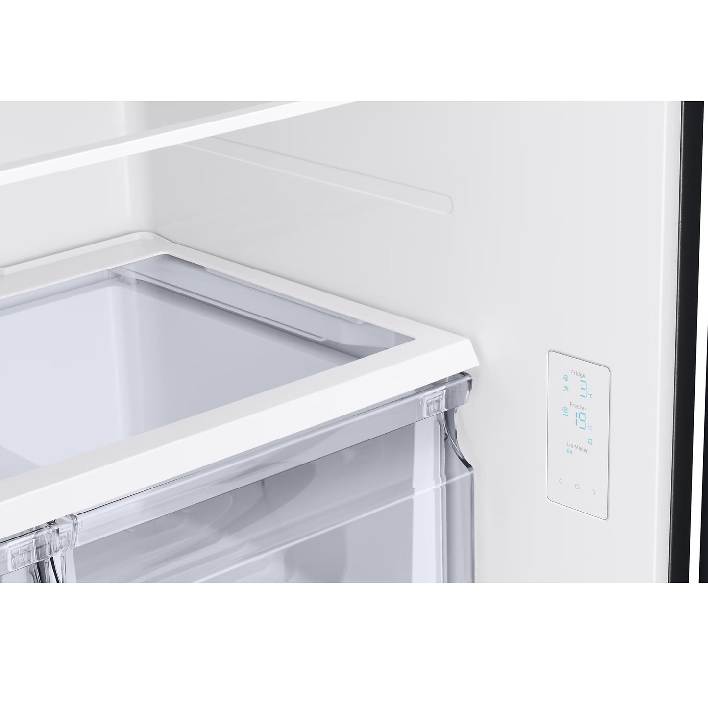 Samsung 470L French Door Side by Side Fridge/Freezer - Gentle Black - RF49A5202B1