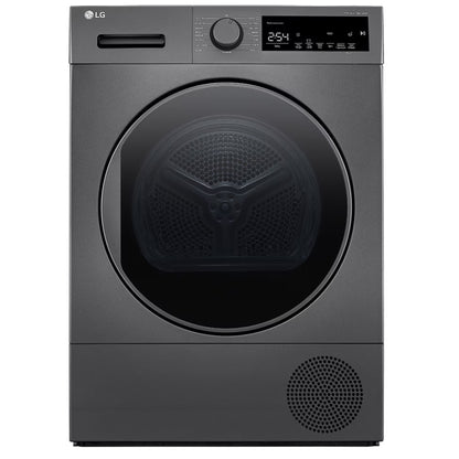LG 8kg A++ Heat Pump Tumble Dryer - Black - RH80T2SP7RM