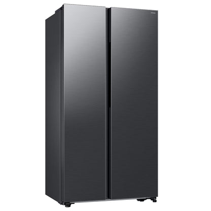 Samsung 564L Side by Side Fridge/Freezer - Gentle Matt Black - RS57DG4000B4FA