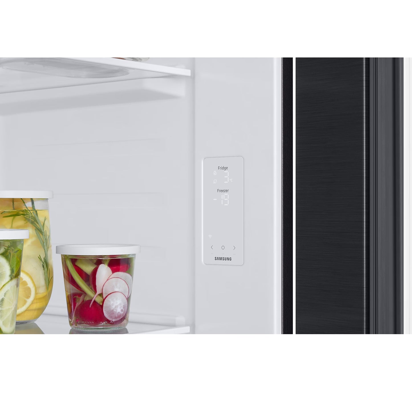 Samsung 564L Side by Side Fridge/Freezer - Gentle Matt Black - RS57DG4000B4FA