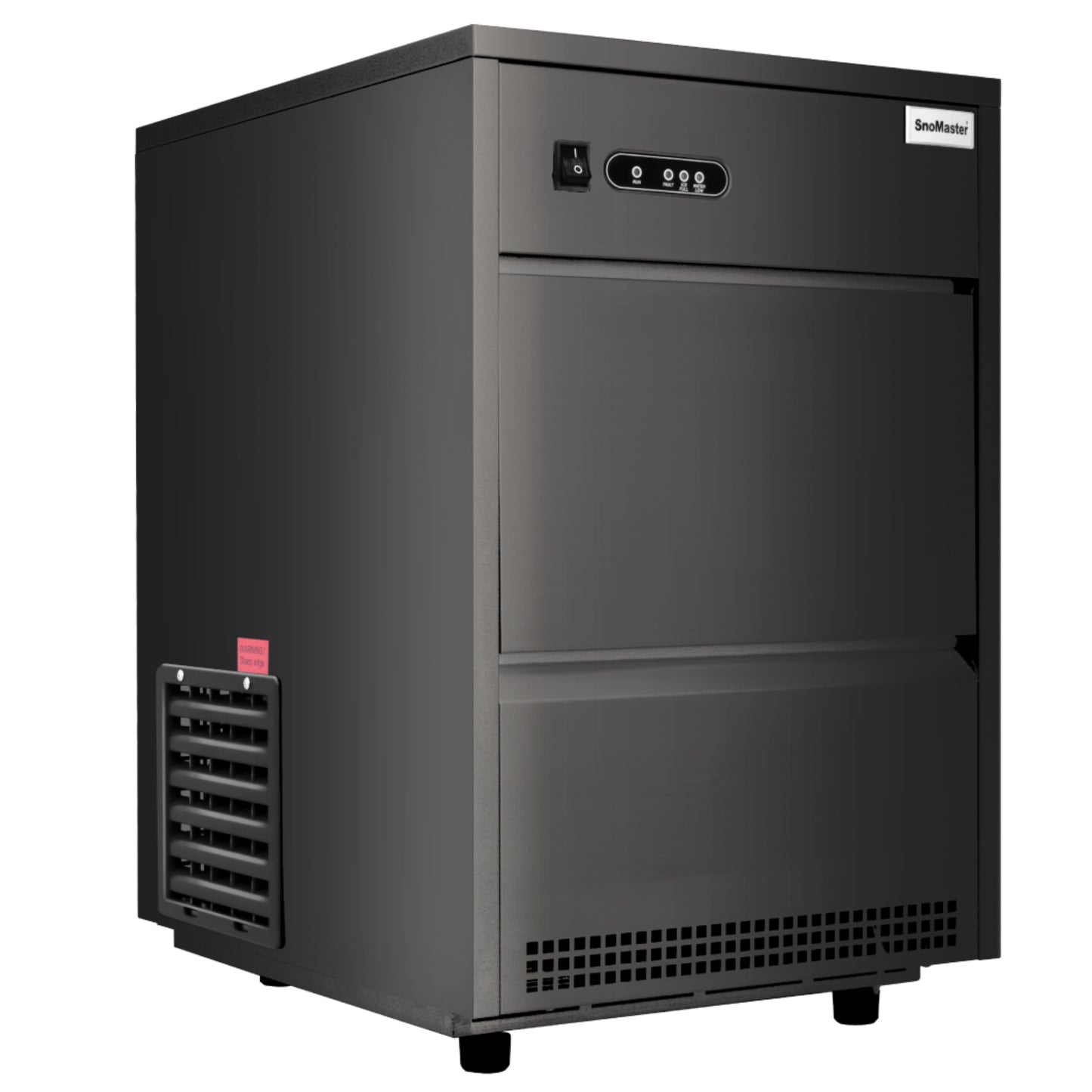 SnoMaster 26kg Plumbed-in Ice Maker - Gourmet Ice - Stainless Steel - SM-26-B