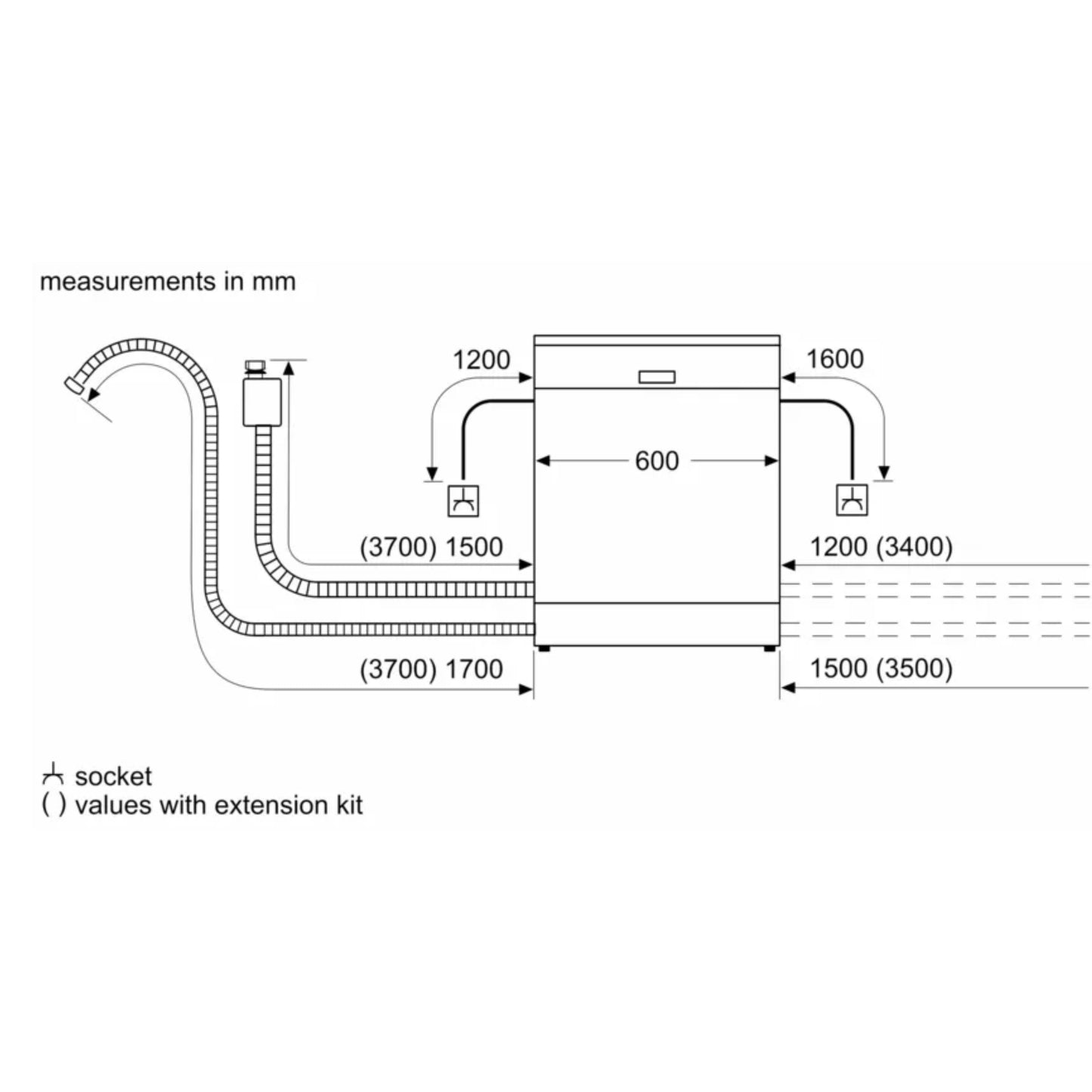Bosch Series 4 13 Place Dishwasher - SMS46NI00Z - Silver Inox