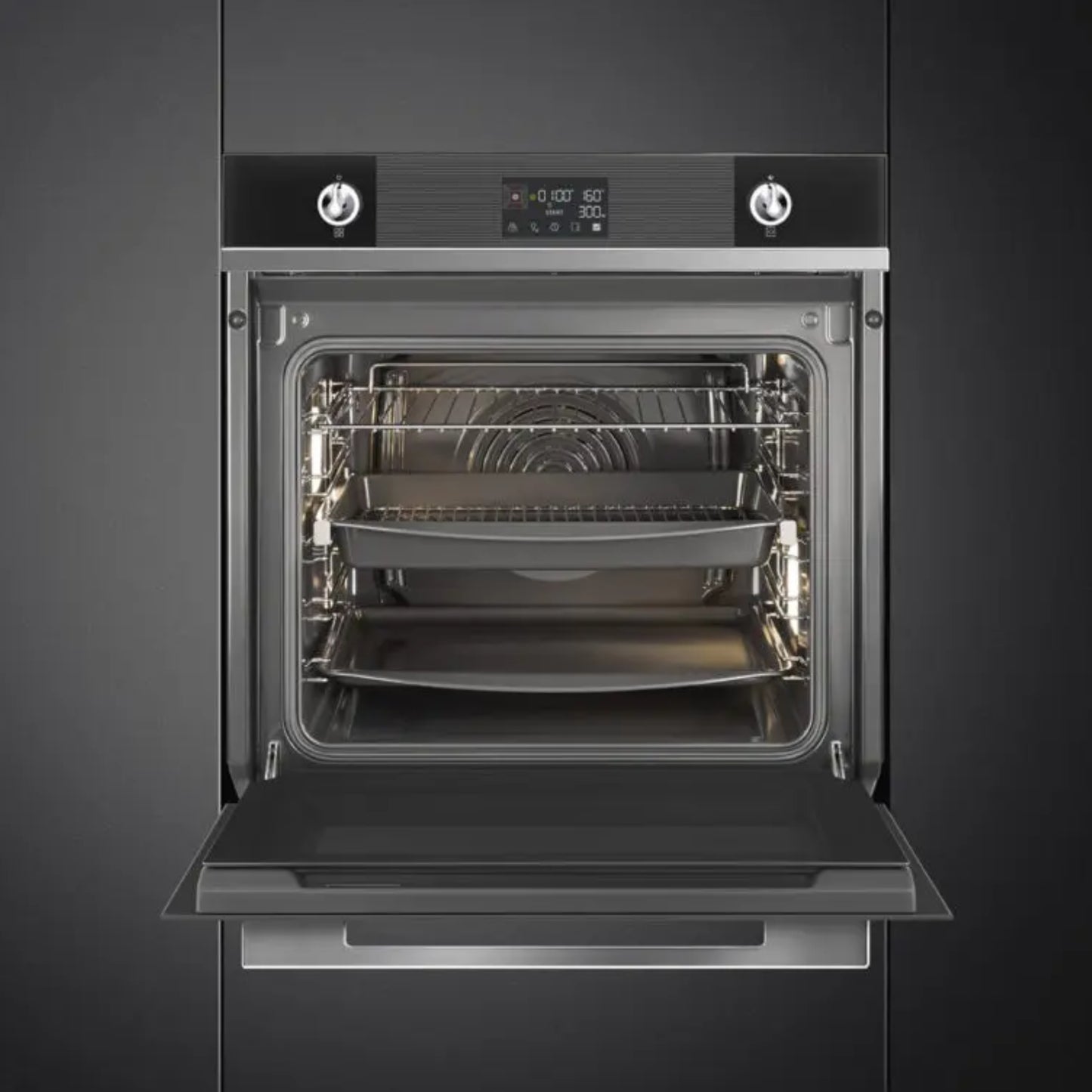 Smeg 60cm Built-In Electric Oven - Stainless Steel - SO6102TN
