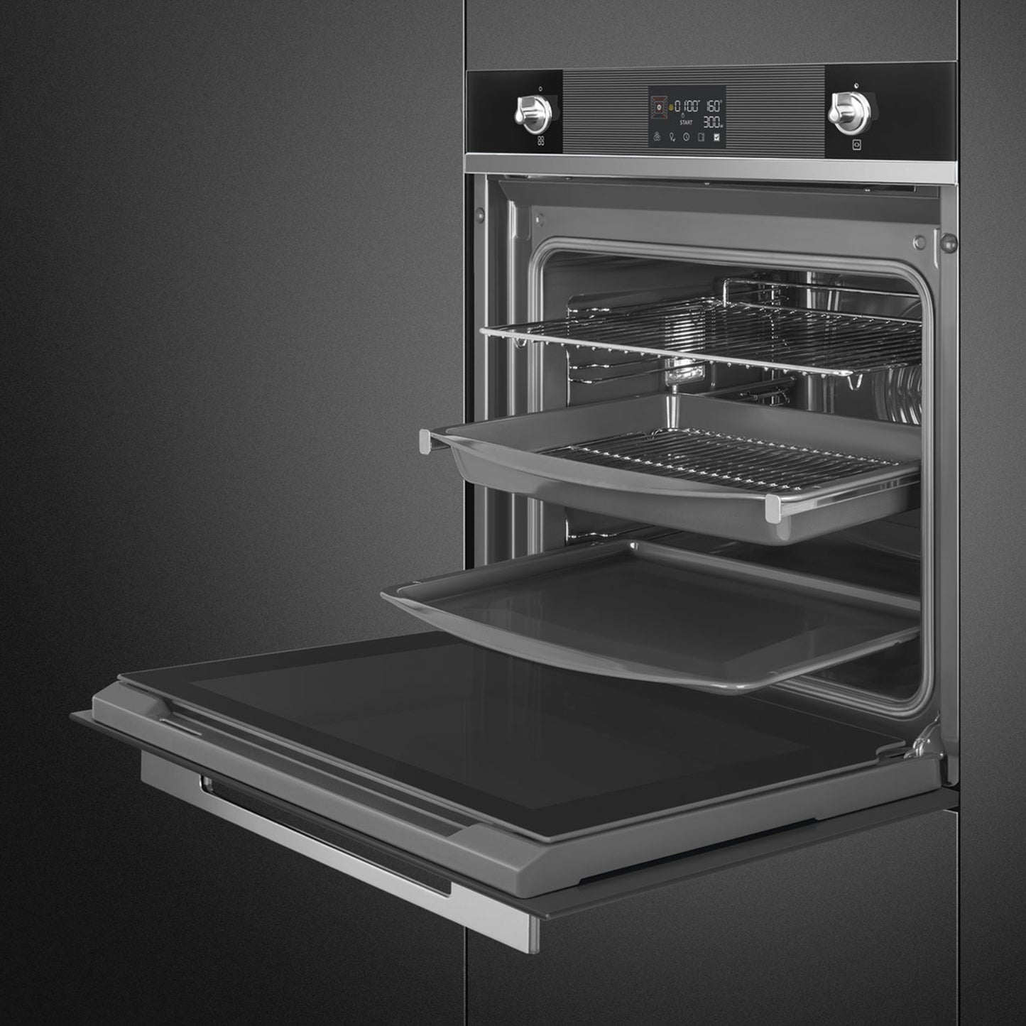 Smeg 60cm Built-In Electric Oven - Stainless Steel - SO6102TN