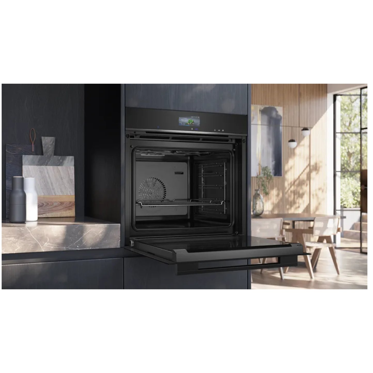Siemens IQ700 60cm Electric Oven with Steam - Black - HS736G3B1