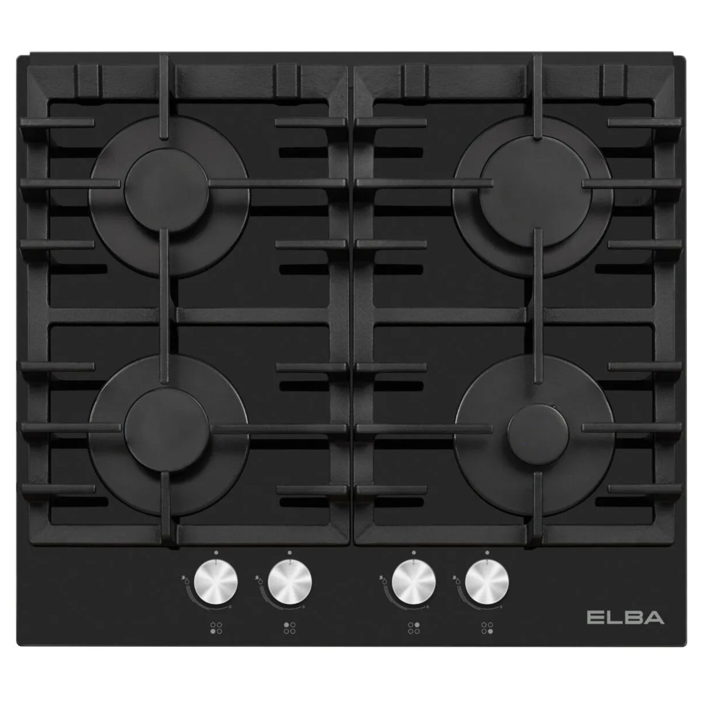 Elba 60cm 4 Burner Gas Hob - Black - T65-450G