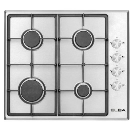 Elba 60cm 4 Burner Gas Hob - Stainless Steel - T65450X