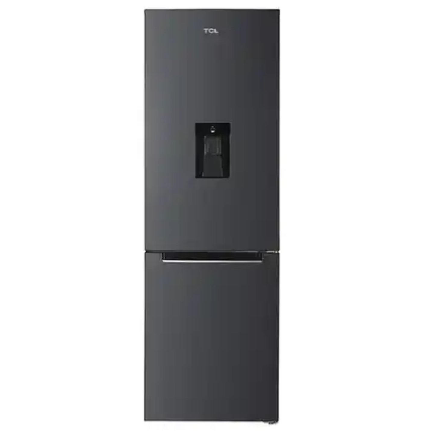TCL 284L Combi Fridge/Freezer With Water Dispenser - GREY - P381BFGWD