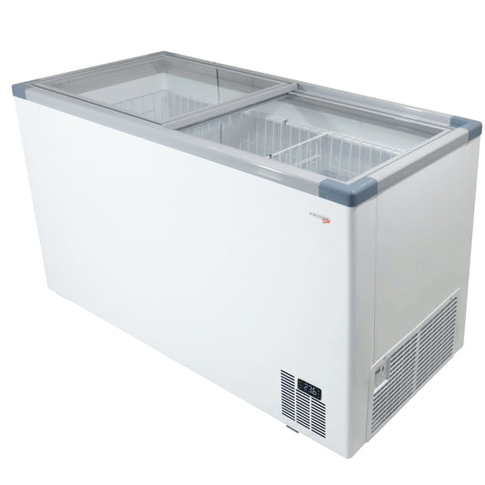 Fridge Star 520L Glass Top Chest Freezer - White - VL525