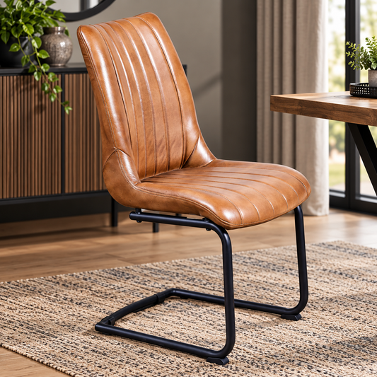 VertiStitch Leather Dining Chair - KV215