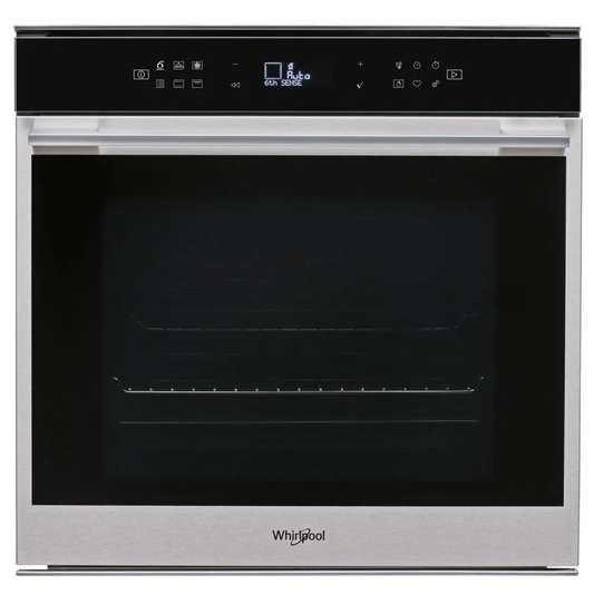 Whirlpool 60cm Electric Oven 6th Sense - Black - W7OM44BS1H
