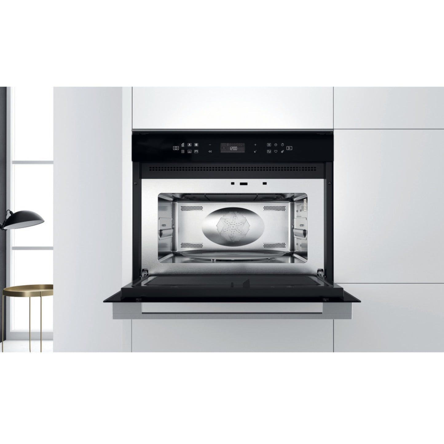 Whirlpool 60cm Built In Microwave Oven 6th Sense - Stainless Steel - W7MW461