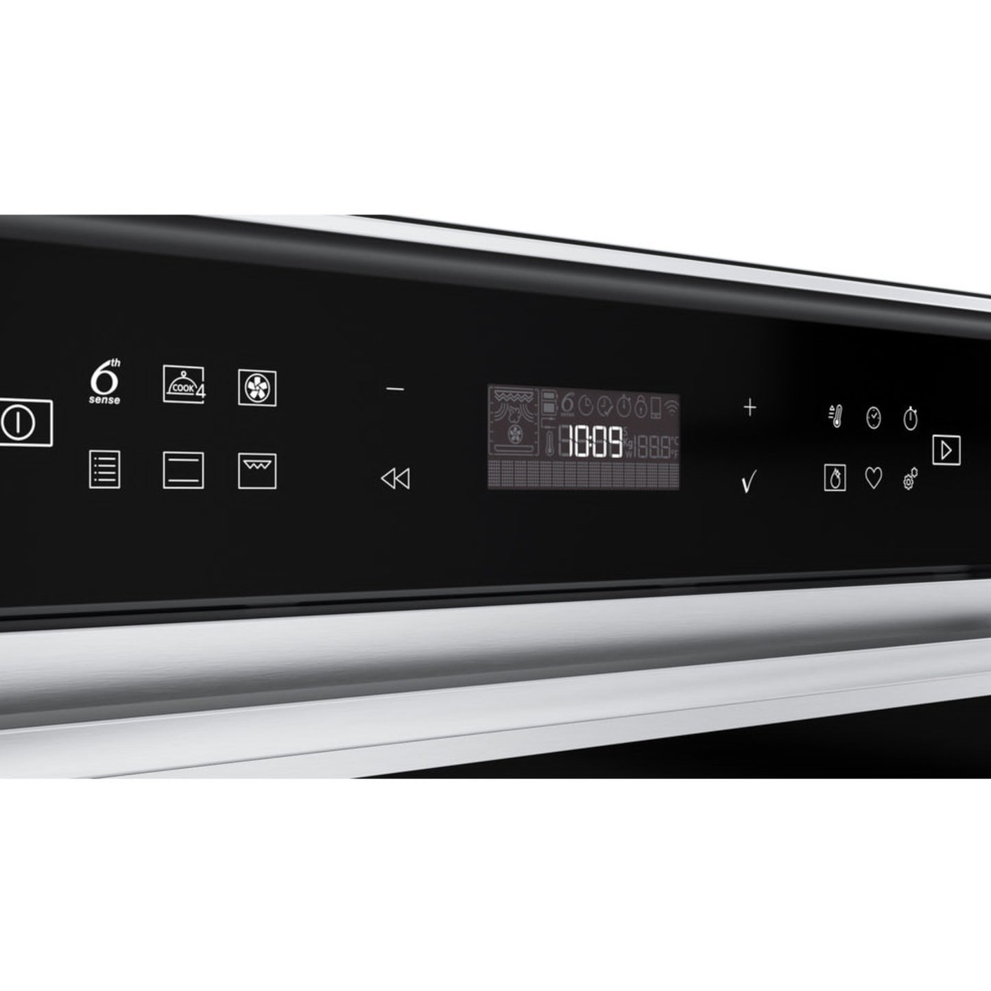 Whirlpool 60cm Electric Oven 6th Sense - Black - W7OM44BS1H