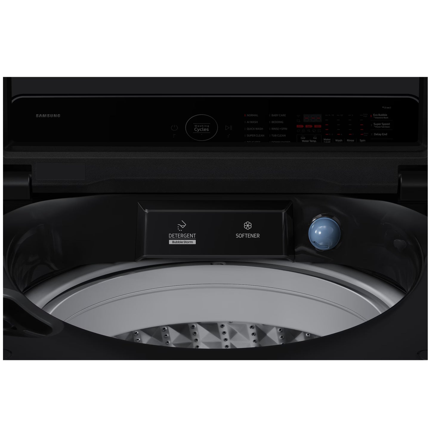 Samsung 19kg AI Top Loader Washing Machine - Black - WA80F19S8BFA