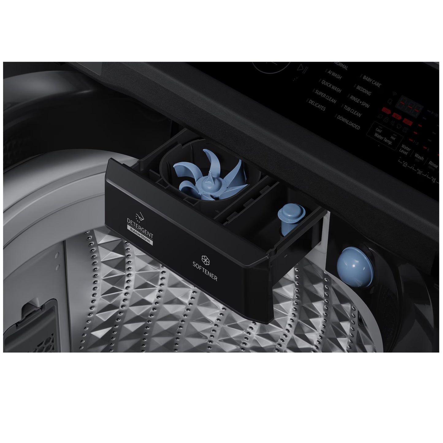 Samsung 19kg AI Top Loader Washing Machine - Black - WA80F19S8BFA