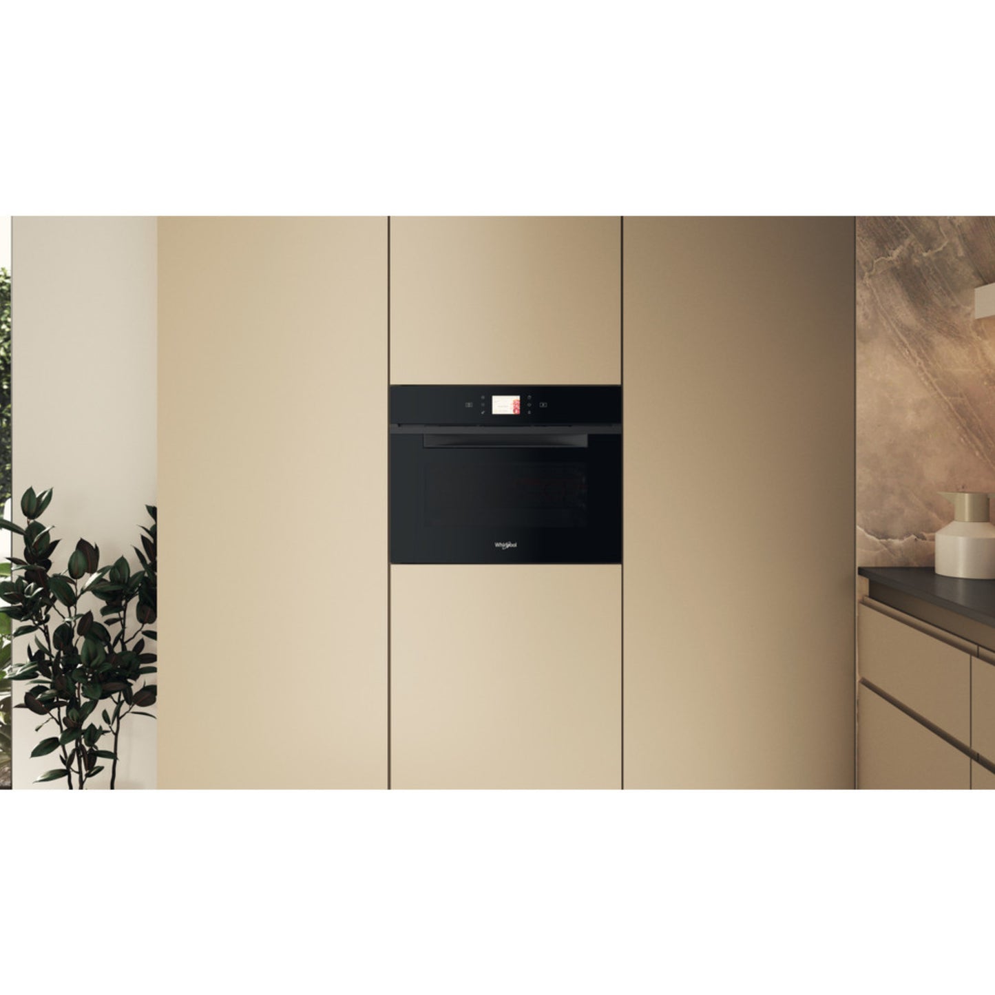 Whirlpool 60cm Built In Microwave Oven 6th Sense - Black - WCW11O7HTSB