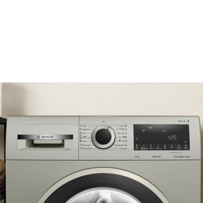 Bosch Serie 4 9kg Front Loader Washing Machine Iron Steam Assist - WGA1440XZA - Inox