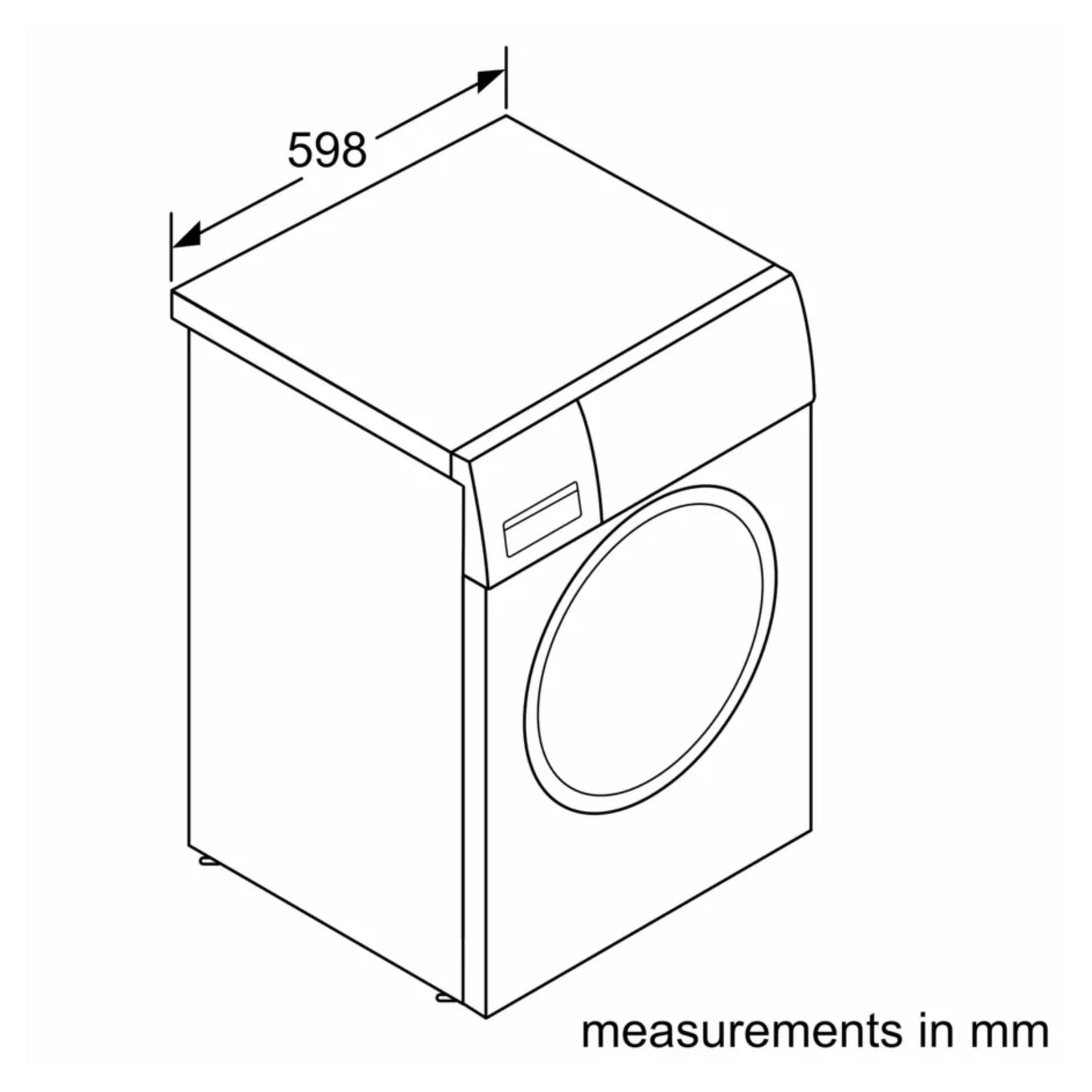 Bosch Serie 4 9kg Front Loader Washing Machine Iron Steam Assist - WGA1440XZA - Inox
