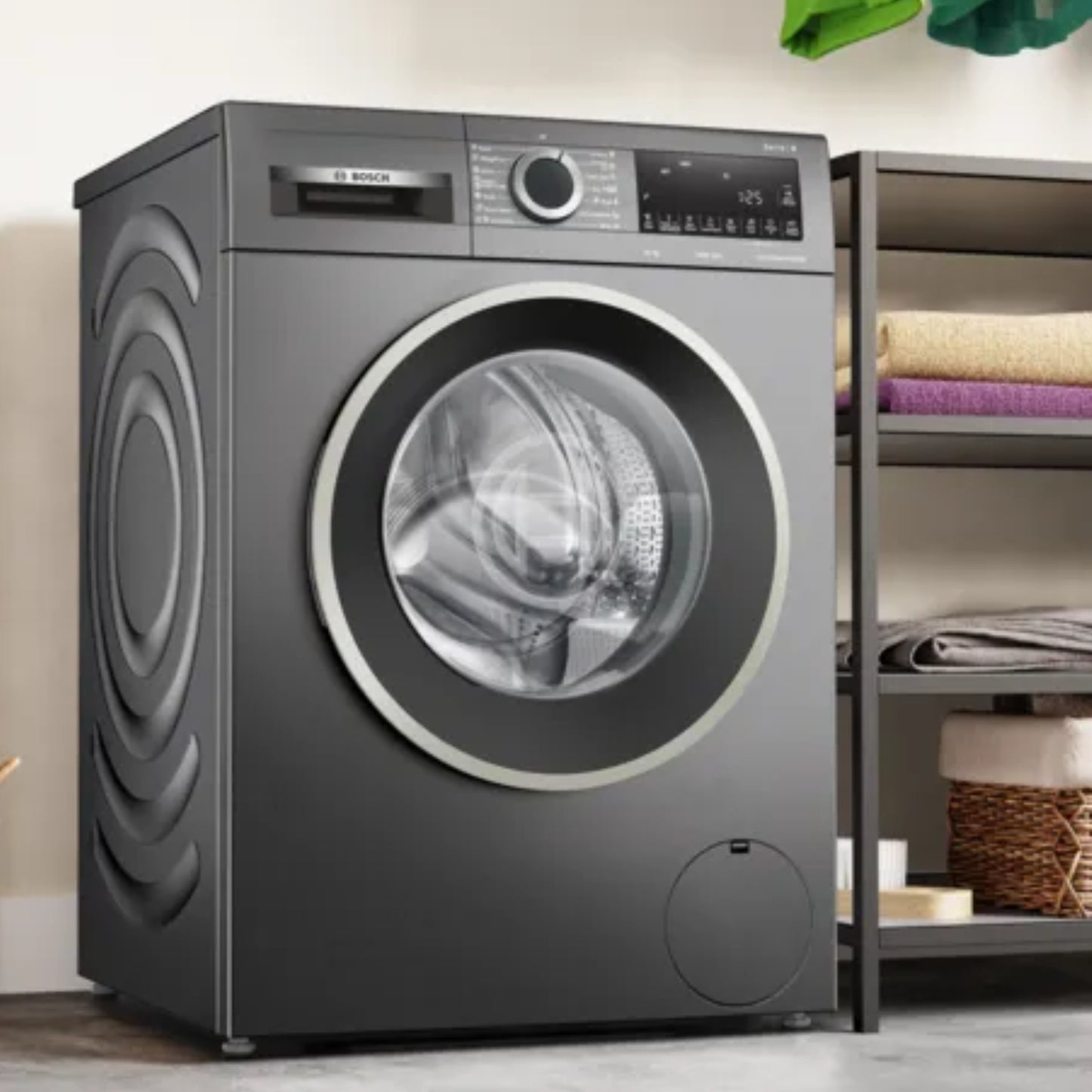 Bosch Serie 4 10kg Front Loader Washing Machine - Dark Grey - WGA254ZRZA
