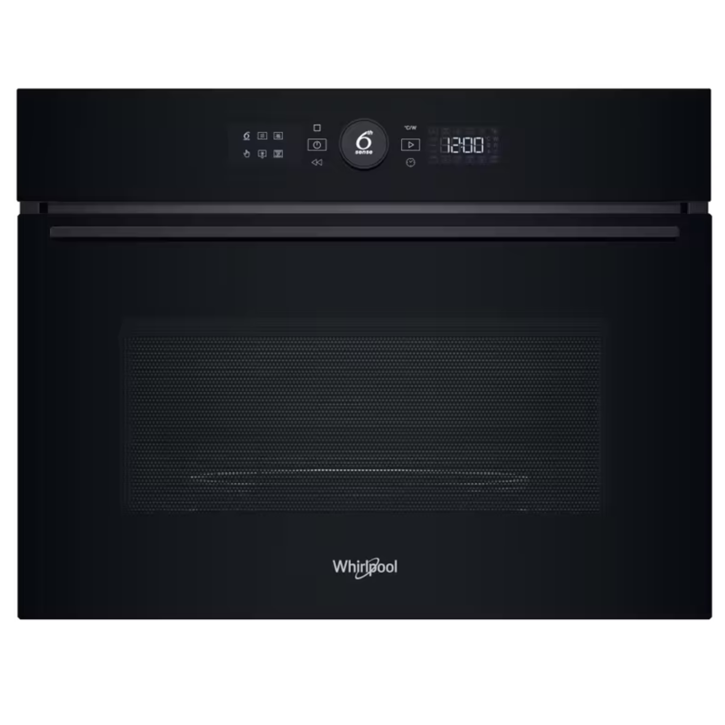 Whirlpool 60cm Built In Microwave Oven 6th Sense - Black - WMW57DMB