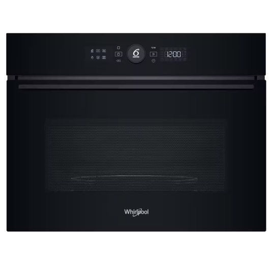 Whirlpool 60cm Built In Microwave Oven 6th Sense - Black - WMW57DMB