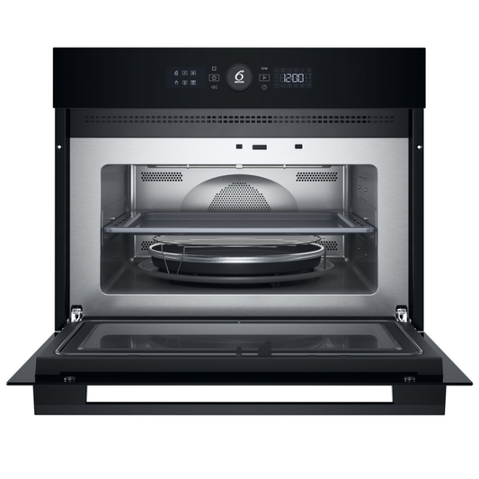 Whirlpool 60cm Built In Microwave Oven 6th Sense - Black - WMW57DMB