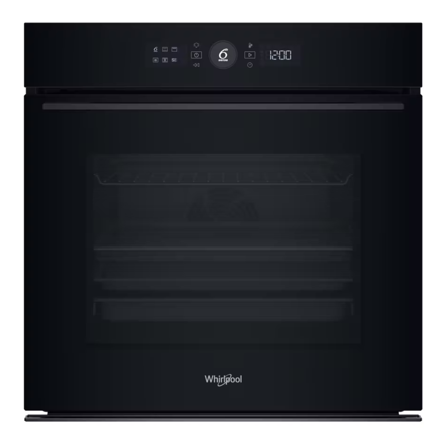 Whirlpool 60cm Built In Oven 6th Sense - Black - WOI5S8HM1SBA