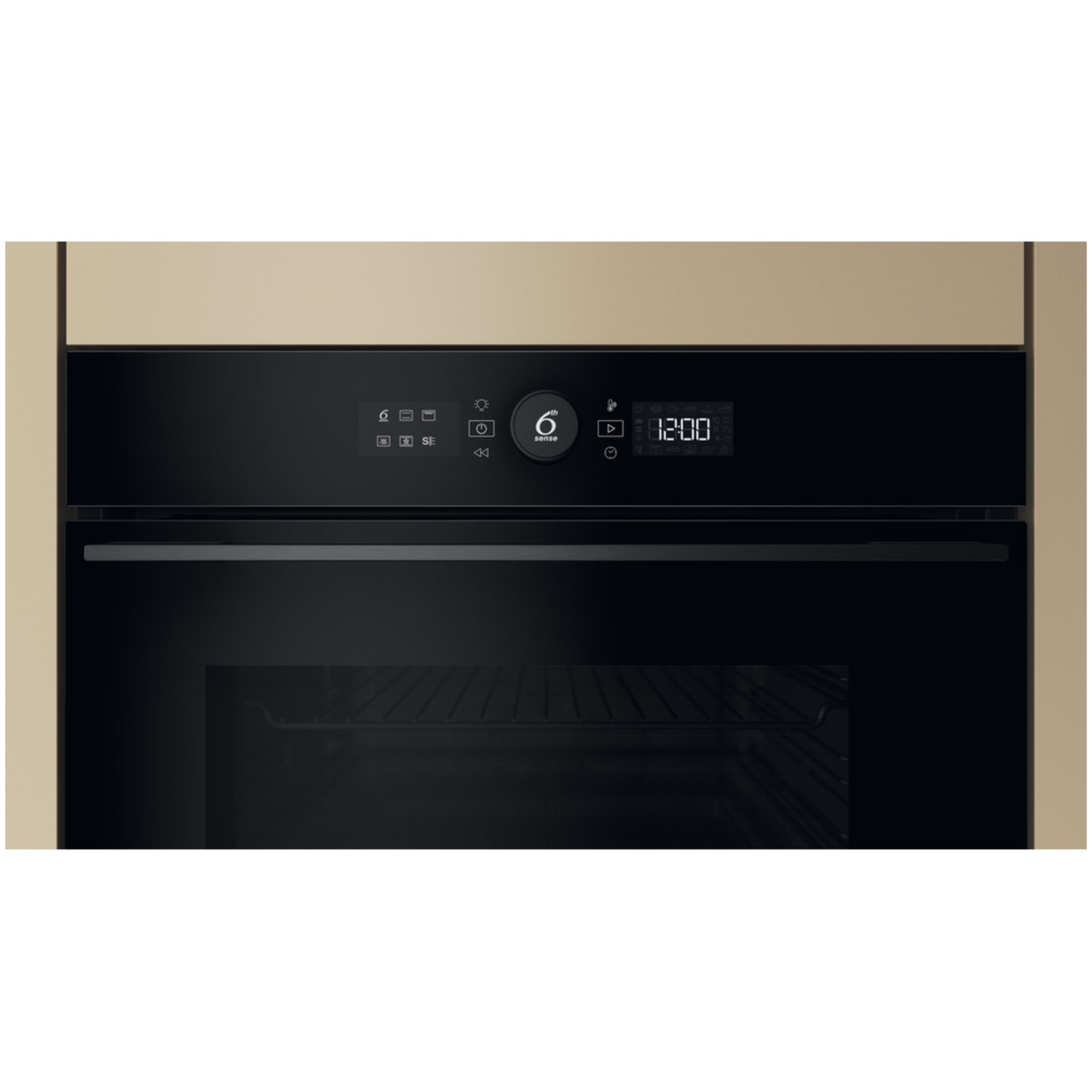 Whirlpool 60cm Built In Oven 6th Sense - Black - WOI5S8HM1SBA