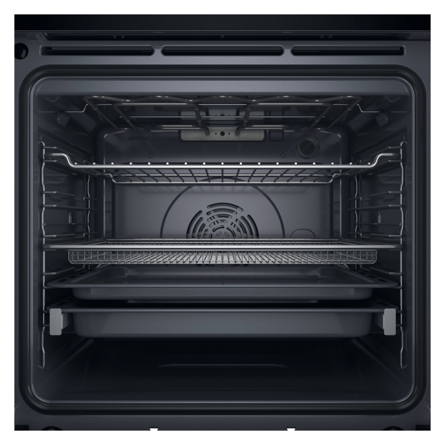 Whirlpool 60cm Built In Oven 6th Sense - Black - WOI5S8HM1SBA