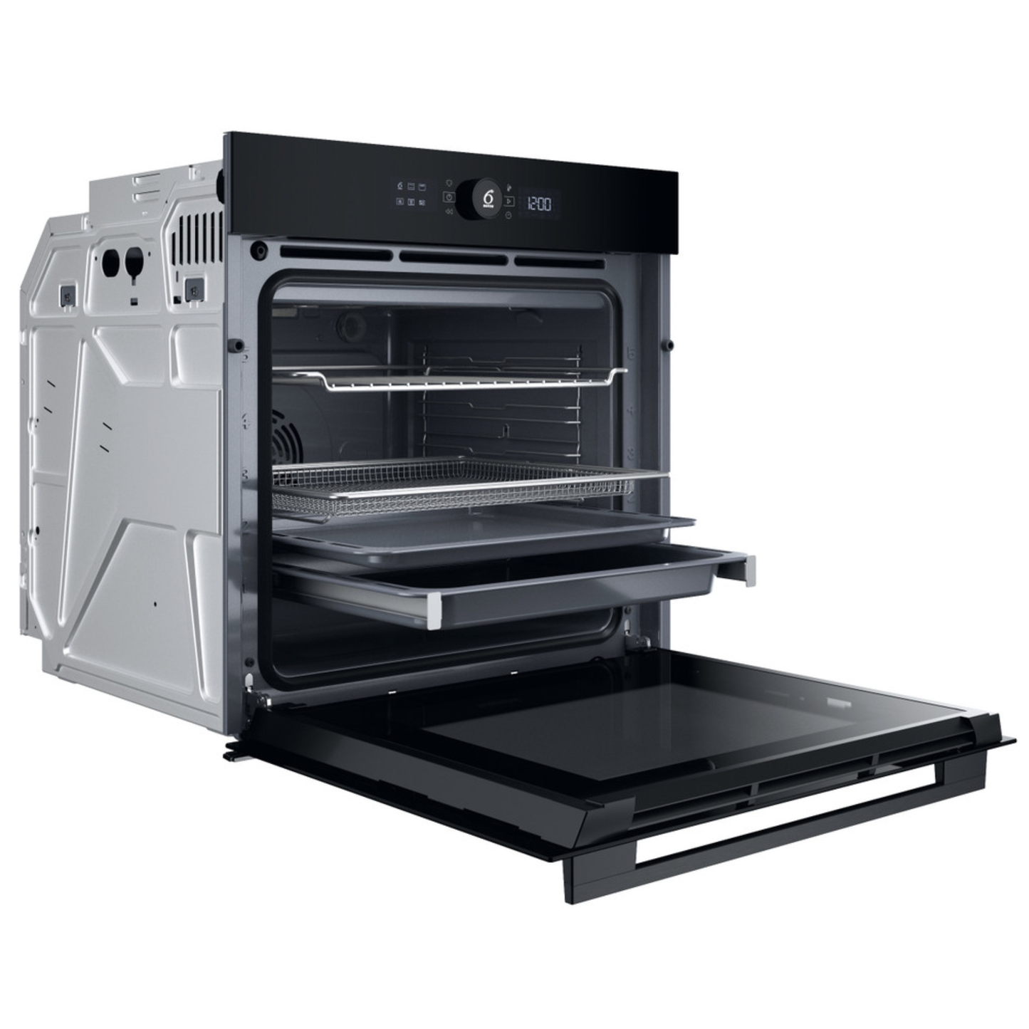Whirlpool 60cm Built In Oven 6th Sense - Black - WOI5S8HM1SBA