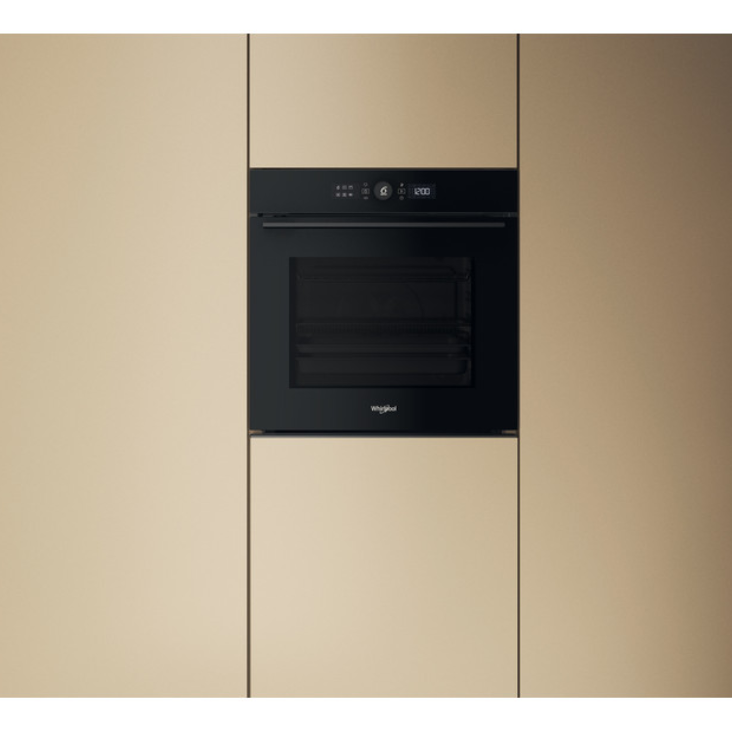 Whirlpool 60cm Built In Oven 6th Sense - Black - WOI5S8HM1SBA