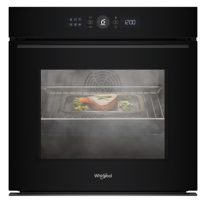Whirlpool 60cm Built In Oven 6th Sense - Black - WOI5S8HM1SBA
