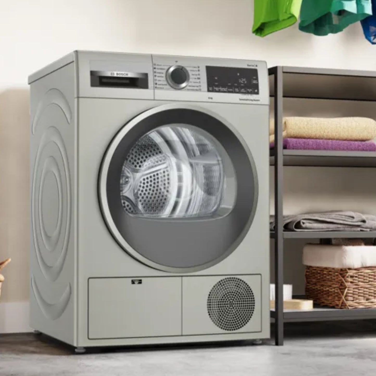 Bosch Series 6 8kg Condenser Tumble - Inox Silver - WPG1410XZA