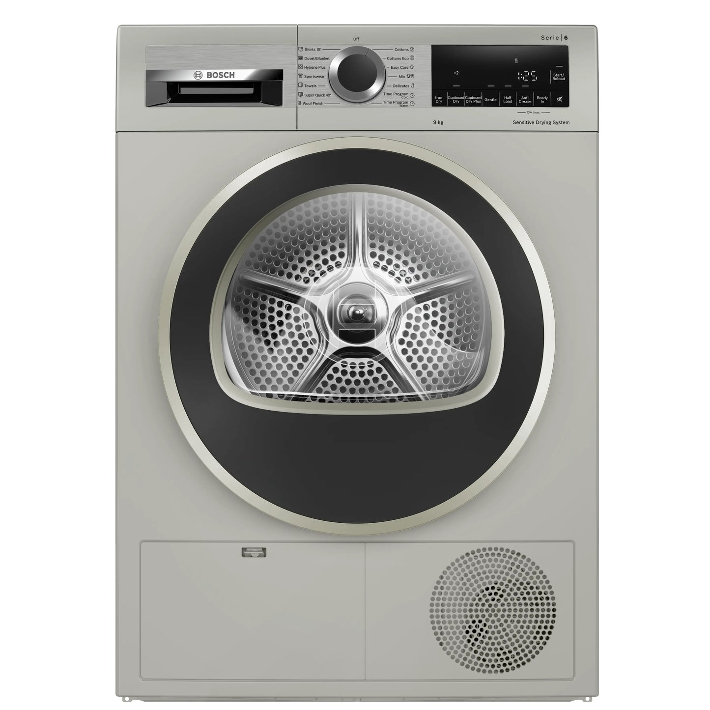 Bosch Series 6 9kg Condenser Tumble - Inox Silver - WPG1411XZA