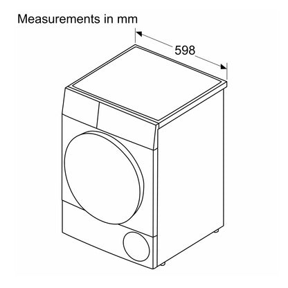 Bosch Series 6 9kg Condenser Tumble - Inox Silver - WPG1411XZA