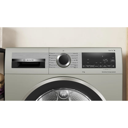 Bosch Series 6 9kg Condenser Tumble - Inox Silver - WPG1411XZA