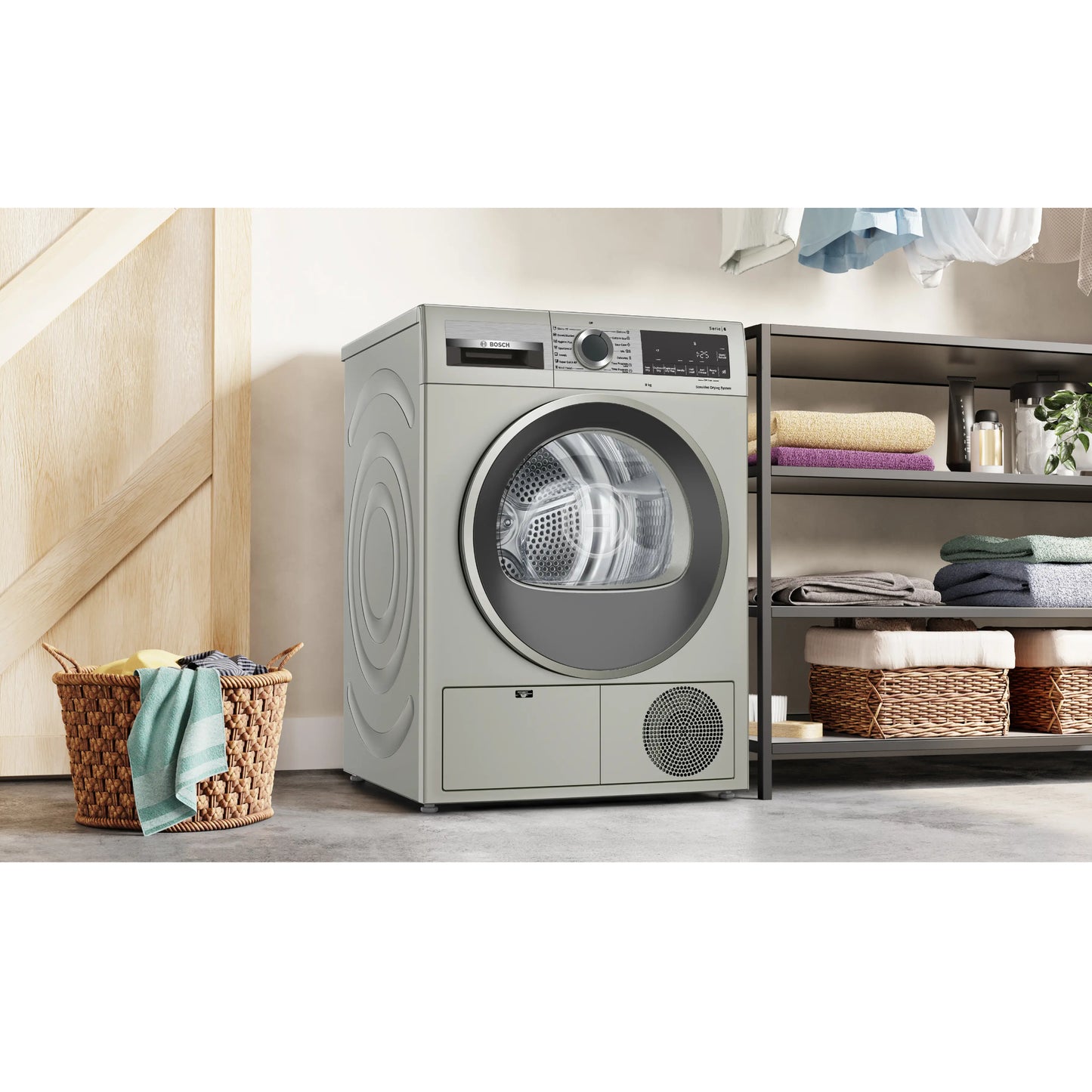 Bosch Series 6 9kg Condenser Tumble - Inox Silver - WPG1411XZA