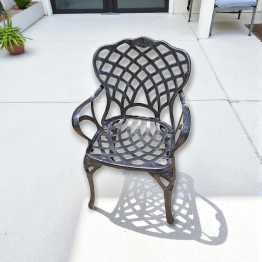 King Diamond Large Arm Chair - Cast Iron