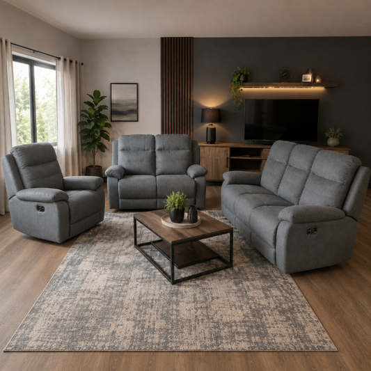 Winston 3.2.1 3 Motion Lounge Suite With Console - Fabric