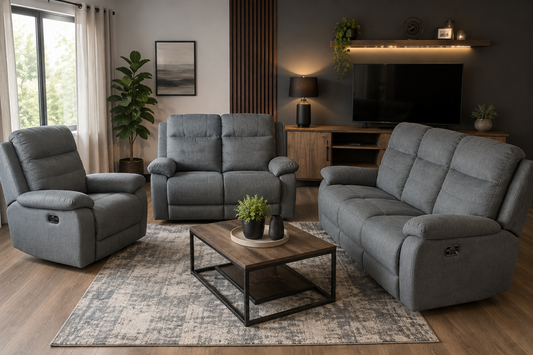 Winston 3.2.1 3 Motion Lounge Suite With Console - Fabric