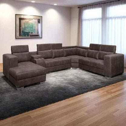Amara 5 Piece Corner Lounge Suite - Fabric
