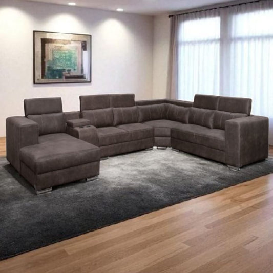 Amara 5 Piece Corner Lounge Suite - Fabric