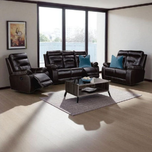 Gomma Gomma Angelina 3.2.1 3 Motion Lounge Suite - Genuine Leather Uppers