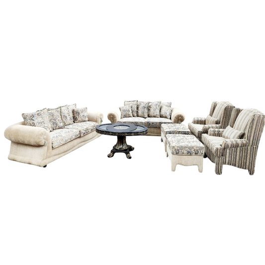 Anna 6 Piece Lounge Suite - Fabric