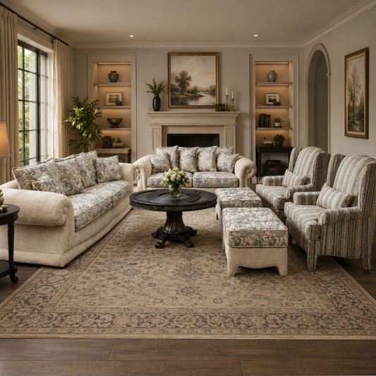 Anna 6 Piece Lounge Suite - Fabric