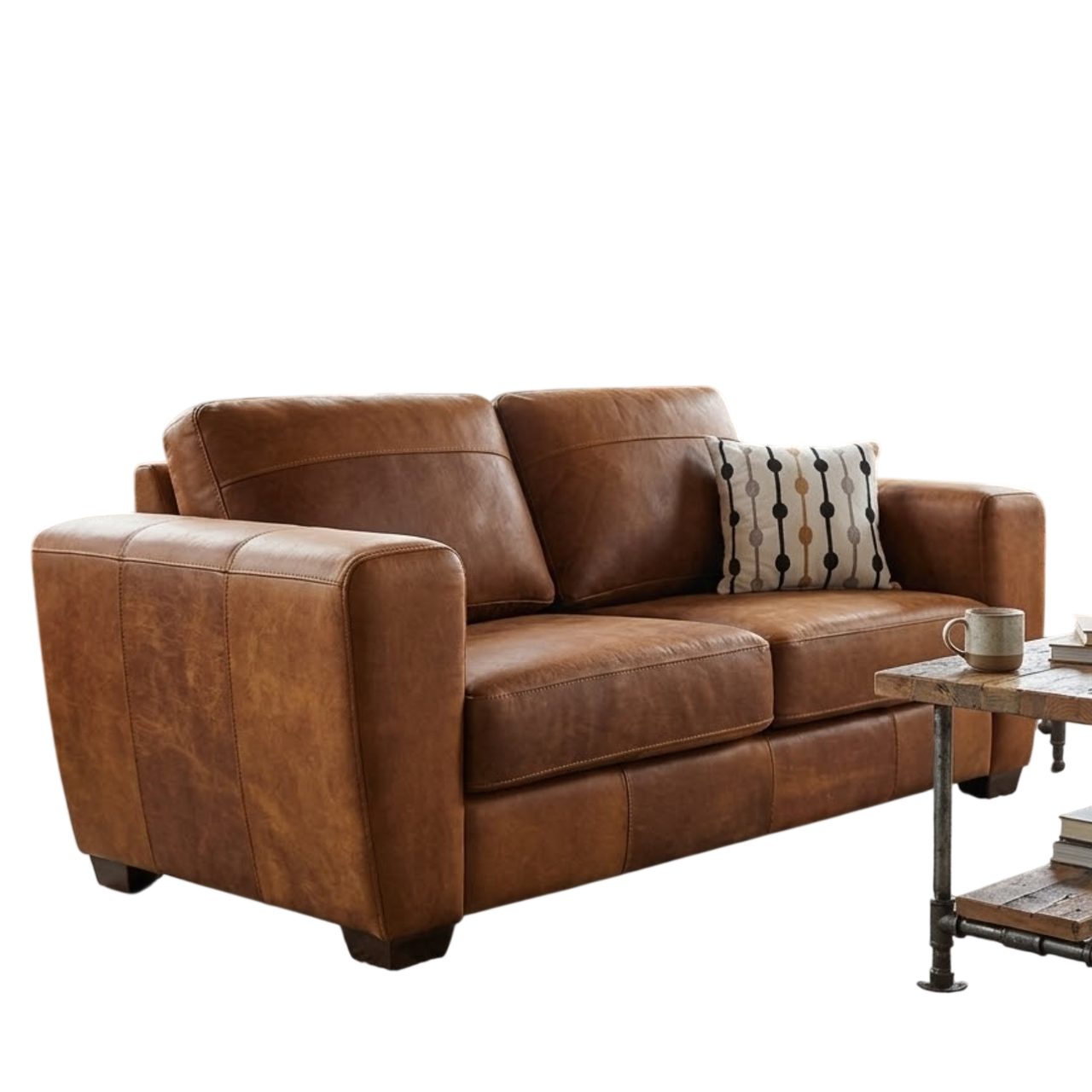 Arizona 2 Div Couch - Genuine Leather